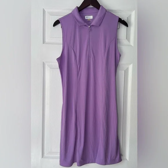 Greg Norman Sleeveless Golf Dress Purple Size Large NWT Women’s Golfwear - Picture 1 of 13